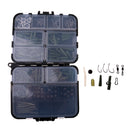 Fishing Tackle Kit Different Fishing Swivels Snaps, 174Pcs Fishing Tackle Gear Set