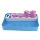 Thickened ABS Medical Dental Instrument Disinfection Tray Box with Bottles, High Temperature Resistant