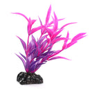 Plastic Glow In The Dark Artificial Grass Fish Tank Aquarium Decoration Rosy 35mm
