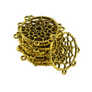 20 Pieces Vintage Gold Round Hollow Dream Catcher Charms Pendants Connectors DIY Jewelry Finding Crafts