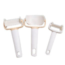 3 Pcs Cookie Cutter Plastic Round Square Cake Mould Baking Dough DIY Tool