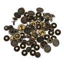 20pcs 15mm Round Metal Snap Buttons Studs Fasteners Leather Crafts