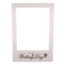 Wedding Day Photo Booth Prop Paper Selfie Frame Background Party Decoration