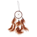 Handmade Dreamcatcher Craft for House Car Hanging Ornament Sweet Dream Accessory Brown