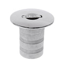 50mm 2'' High Polished Marine Grade 316 Stainless Steel Boat Deck Filler - Petrol/Fuel/Gas/Water/Diesel - Tank Deck Fill Cap