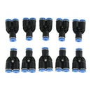 10 Pcs Push To Connect Fitting, Pneumatic Y Connector Tee Air Hose Tube 4mm
