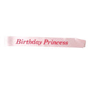 Birthday Princess Satin Sash Girls Birthday Hen Stag Party Fancy Dress