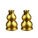 2pcs Antique Brass Alloy Calabash Gourd Incense Burner Holder