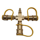 Y Connector 1/4'' Hose Quick Coupler Irrigation Valve Garden Water Splitter