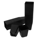 Pack of 50pcs Black Plastic Mini Flower Grow Pots Nursery Plant Containers 7cm*7cm