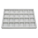 Velvet Jewelry Display Storage Box Tray Organiser Holder 24 Slot Inserts