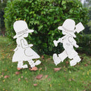 1 Set of Lovely Kids Stakes Garden Lawn Outdoor Yard Art Decoration Ornament