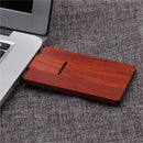 Wooden Redwood Slim Card Type USB2.0 Memory Stick Data Storage Flash Pen U Disk 32GB
