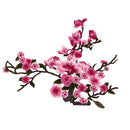 Sewing Embellishments Scrapbooking Clothes Costume DIY Lace Embroidered Venise Trim Clothes Sewing Applique Plum Blossom Pink