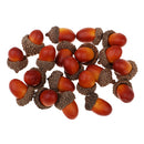 20 Pieces Mini Acorns Artificial Lifelike Simulation Small Acorn Accents Decoration Fake Fruit Home House Kitchen Decor - 17x25mm
