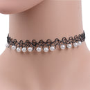 Fashion Gothic Tattoo Choker Necklace Bracelet Ring Anklet Vintage Henna Jewelry Set