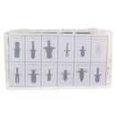 350pcs 12 Sizes Universal Car Push Pin Rivet Trim Clip Panel Moulding Assortment