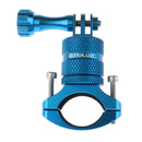 Blue Bike Motorcycle Handlebar Seatpost Clamp Mount Holder for Gopro Hero Cameras