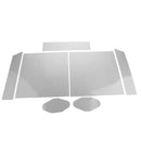 Replacement Console Wireless Controller Skin Set Protector Cover for Sony PS4 PRO Gray