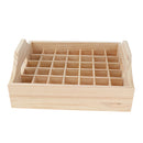 42 Slots Essential Oil Holder Display Wooden Storage Tray Organizer Case Holds 42 Bottles for 20/15/10/5ml