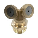 1/2'' Mist Adjustable Garden Hose Nozzle Sprinkler Irrigation Watering 2Hole