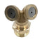 1/2'' Mist Adjustable Garden Hose Nozzle Sprinkler Irrigation Watering 2Hole
