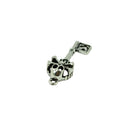 30Pcs Punk Demon Skull Key Charms Pendant Jewelry DIY Making Tibetan Silver