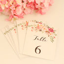1-10 Numbers Place Cards Flower Decor Table Markers Wedding Ceremony Reception Supplier