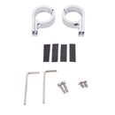 Pair Chrome Motorcycle Motorbike 1 1/4" 32mm Handlebars Mounts Clamp for Harley