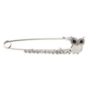 Rhinestone Owl Bird Sweater Hat Breastpin Pin Women Crystal Pin Jewelry