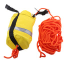 Yellow Rescue Throw Bag w/ 59Ft Floating Rope for Boating Ice Fishing Sailing