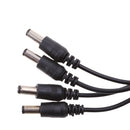 DC 1 Female to 4 Male Power Splitter Cable for Security CCTV Parking Camera, LED Strip Light