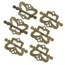 6 Sets Antique Bronze Butterfly Shape Toggle Clasps Jewelry Findings