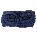 Women Girls Knitted Yoga Headband Headwrap Skii Hat Earmuffs Hair Accessory Rank Blue