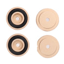 4 Pack Aluminum Speaker Spike Shockproof 30x10mm Isolation Feet Stand Cone Pad Turntable Amplifier CD DAC Recorder Gold