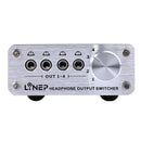 Audio Signal Selector Headphone Audio Output Switch With 4 Inputs And 4 Outputs