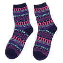 Women Girls Fashionable Lightweight Comfortable Vintage Ethnic Cotton Boot Socks Warm Winter Stockings 1 Pair