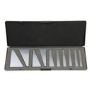 10 PCS Precision Angle Block Set 1 to 30 Degree Lathes Milling Ground Gauge Tool Made of Steel 65Mn