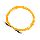 3meter Singlemode Simplex Fiber Optic Jumper Electric Cable ST to ST Yellow