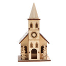 Wooden 3D Puzzle Western Style Belfry House - Home Decor Building Construction Toy Kid Children Educational Modeling Kit Easy to Assemble