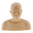 Soft Silicone Massage Makeup Practice Training Mannequin Head Shoulder Bone