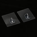 2x Self Adhesive Wall Door Hook Hanger for Towel Coat Hat Key Robe, Easy Removal & Strong Bearing