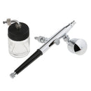 Professional Dual-Action Gravity Feed Airbrush Spray Painting Gun Kit 0.3/ 0.5mm Needles for Makeup Cake Nail Tattoo Art