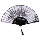 Fashionable Bamboo Foldable Chinese Handheld Fan Women Girls Prom Wedding Party Decor Accessory