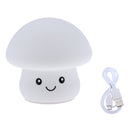 7-Color Changing Tap Control LED Mushroom Baby Night Light Lamp,Soft Silicone Surface,Rechargeable