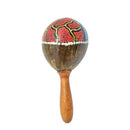 Coconut Shell Wooden Painted Maraca Sand Shaker Hammer Rattle Toys Gift Craft 9.84x3.93inch