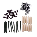 Pack of 10 Set Anti Tangle Rubber Sleeves Multi Beads Quick Change Swivel Snaps Tool