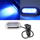 12-28V Marine/Boat/Yacht Underwater LED Blue Light w/ Stainless Steel Bezel