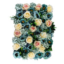 Artificial Flower Wall Panels Wedding Venue Decor Photo Backdrop Gray & Blue