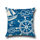 Sea Life Home Decor Throw Waist Cotton Linen Pillowcase Cushion Cover
